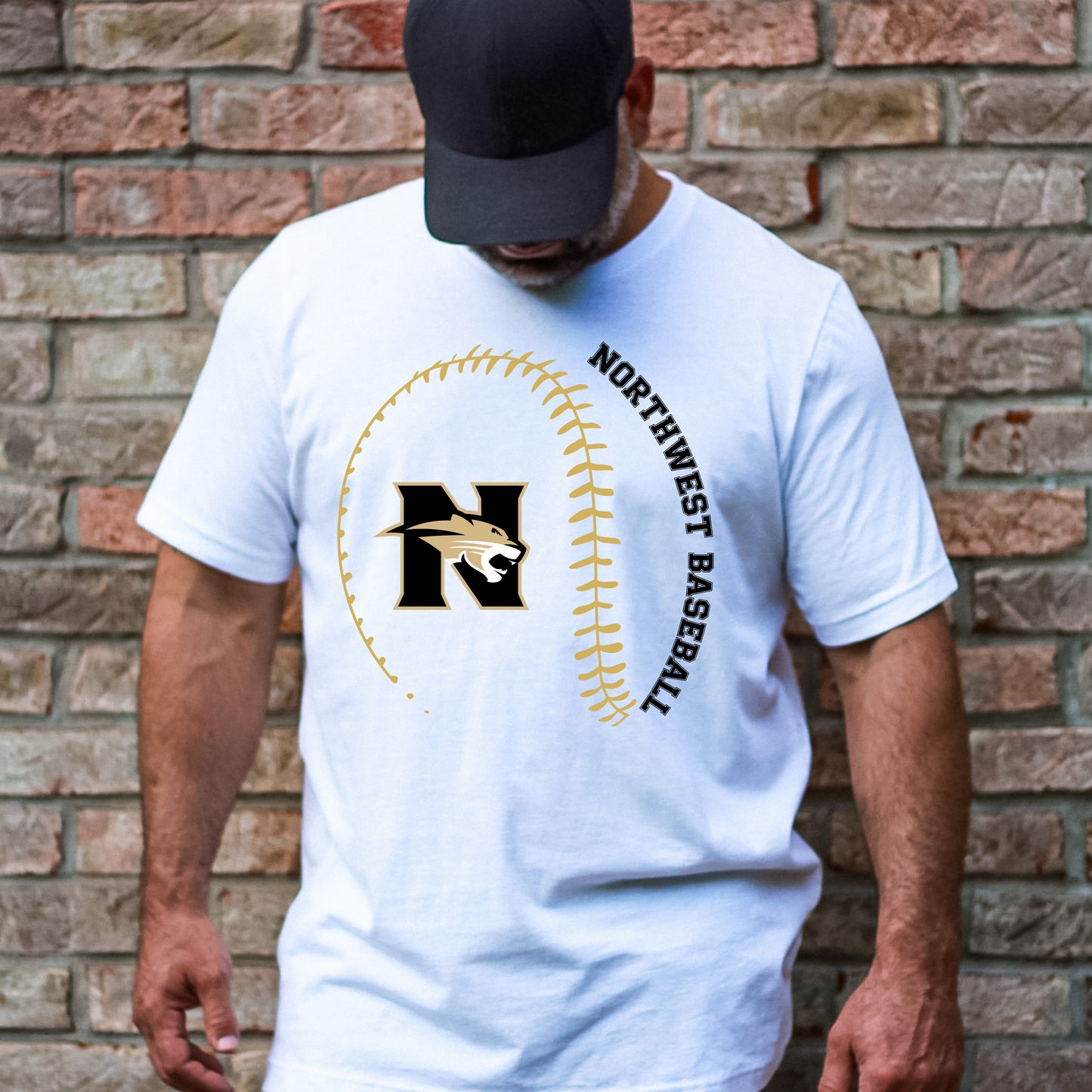 Northwest Rankin Baseball T-Shirt | Bella+Canvas Softball Tee | Unisex Athletic Shirt in Black, White, or Natural